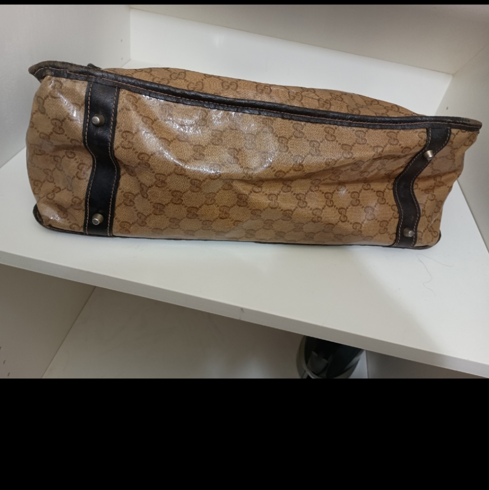 Vintage Gucci Monogram Travel Bag –GG Canvas & Leather Trim $425 OBO - Picture 10 of 11